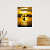 Gletsjer NP Geometrisch Poster (Keuken)