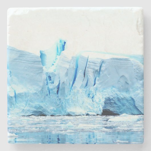 Gletsjer op Antarctica Stenen Onderzetter (Voorkant)