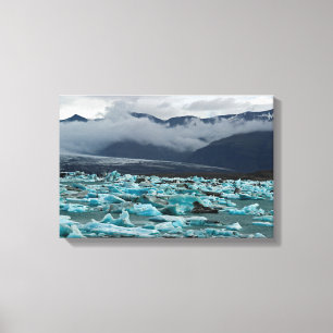 Gletsjermeer Jokulsarlon - IJsland Canvas Afdruk