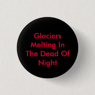 Gletsjers die in de nacht smelten ronde button 3,2 cm