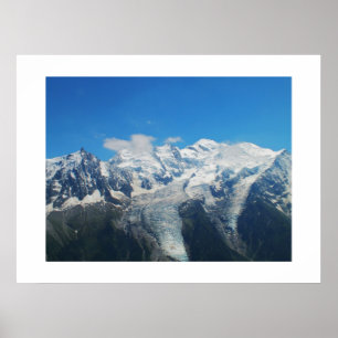 Gletsjers op Mont Blanc Poster