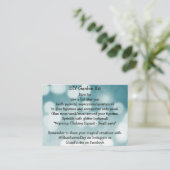 gletsjers visitekaartje (Staand voorkant)