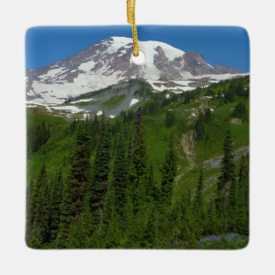 Gletsjersmelt op Mount Rainier Keramisch Ornament