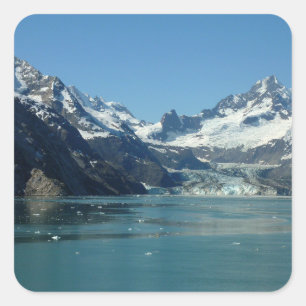 Gletsjervoedende wateren van Alaska Vierkante Sticker