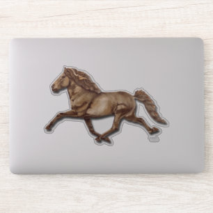 Gletta in het IJslandse paard Bronze Sticker