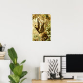  gleuzen en papegaai in Oerwoud Poster (Thuiskantoor)
