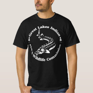 GLI-FWC - Tribal Lake Sturgeon Logo - Heren T T-shirt