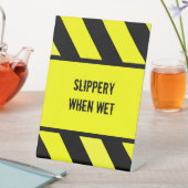 glibberig wanneer nat reclamebord met voetstuk (Insitu)