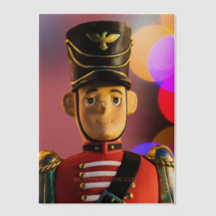GlibberigeJoe's kerstklassieker speelgoedsoldaat v Vellum Uitnodigingen