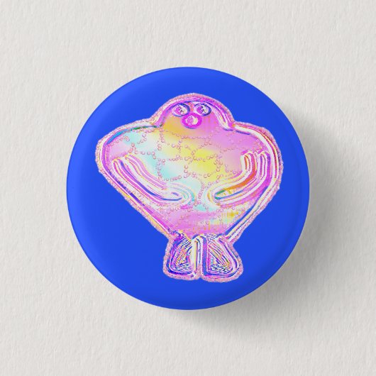 Glick de Golem Ronde Button 3,2 Cm (Voorkant)