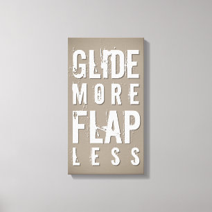 Glide Meer schoot Minder geblazen laat  Wit wandde Canvas Afdruk