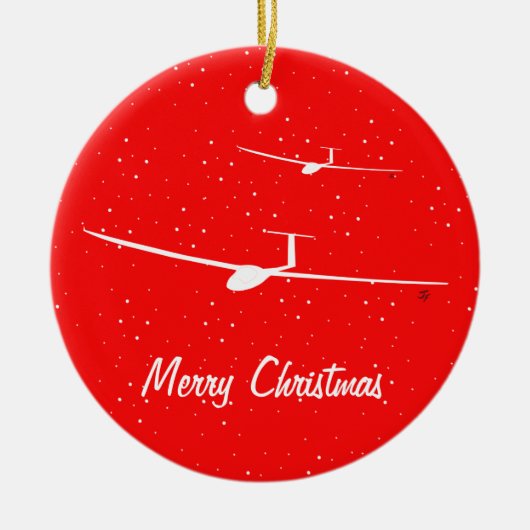 Glider Keramisch Ornament (Voorkant)