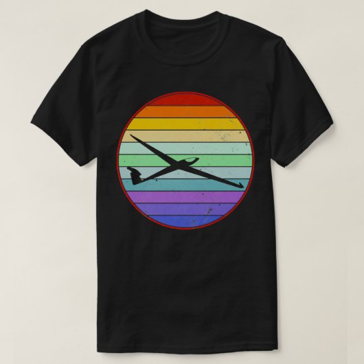Glider Retro T-shirt (Design voorkant)