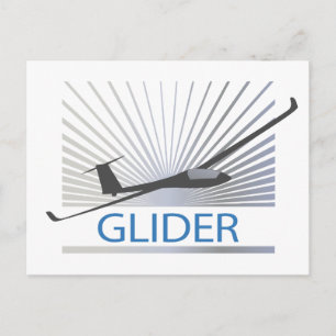 Glider Sailplane Vliegtuig Briefkaart