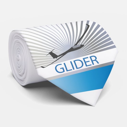 Glider Sailplane Vliegtuig Stropdas (Opgerold)