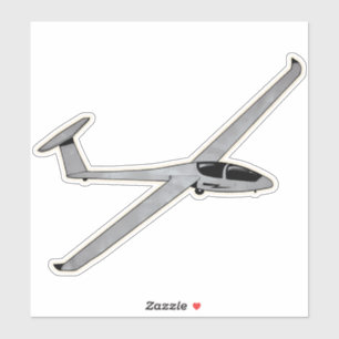 Glider, Trainer Vliegtuig Sticker