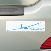 Glider - Wat nog meer? Bumpersticker (Op auto)