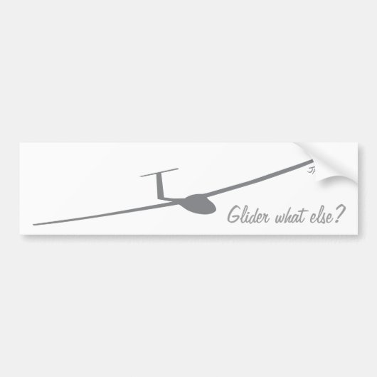 Glider - Wat nog meer? Bumpersticker (Voorkant)