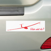 Glider - Wat nog meer? Bumpersticker (Op auto)
