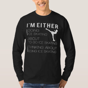 Gliding et Grinning : Funny Ice Skating T-Shirt