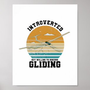 Gliding Gift Glider Pilots Thermals Soft-ar Poster