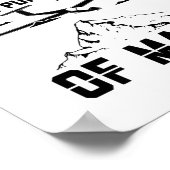 Gliding Pilot | Glider Hobby Sailplane Gift Idee Poster (Hoek)