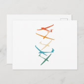 Gliers | Glider Pilot Thermals Soar Gifts Briefkaart (Voorkant / Achterkant)