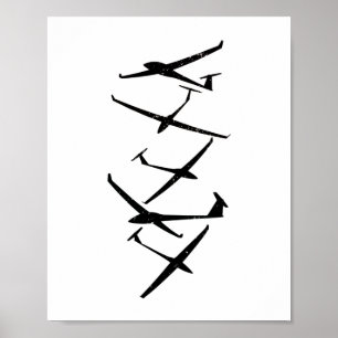 Gliers Glider Pilot Thermals Soar Gifts Poster