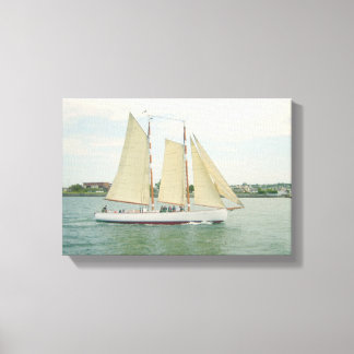 Glijden in Full Sail Canvas Wand Hanging Afdruk