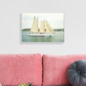 Glijden in Full Sail Canvas Wand Hanging Afdruk (Insitu (Woonkamer))