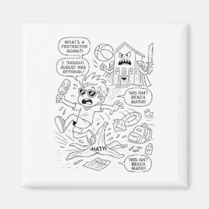 Glijden in School Mode - Grappige zomer Brain Car Magneet