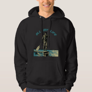 Glijden, rijden en surven op sup paddle board hoodie