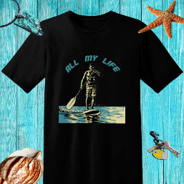 Glijden, rijden en surven op sup paddle board t-shirt