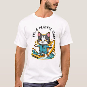 Glijdende Kat Pret & Speelse Stemming T-shirt