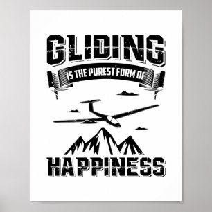 Glijdende piloten Dierlijke glijders Glide Gift Poster