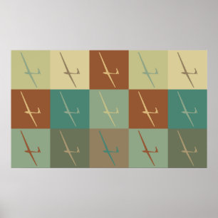 Glijdende Pop Art Poster