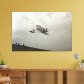 Glijder Testvlucht Luchtvaart Wright Brothers Canvas Afdruk (Insitu (Woonkamer))