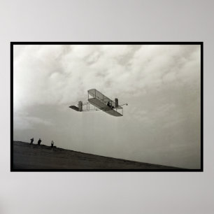 Glijder Testvlucht Luchtvaart Wright Brothers Poster