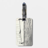 Glijstertests van de juiste broers bagagelabel (Achterkant verticaal)