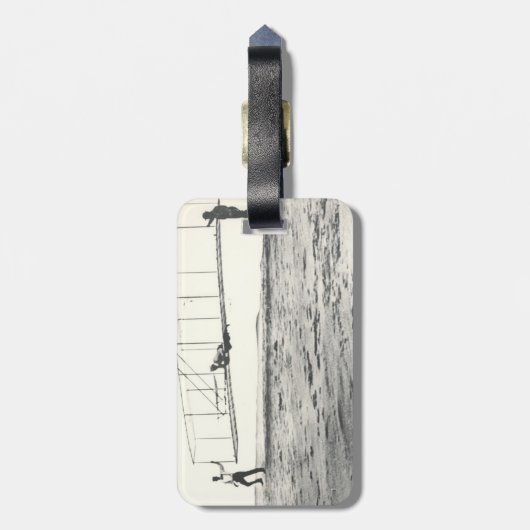 Glijstertests van de juiste broers bagagelabel (Achterkant verticaal)