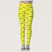Glimlach Abstracte Artsy Abstract Leggings (Voorkant)