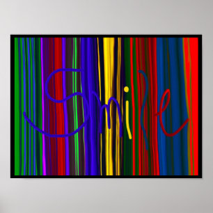 Glimlach ~ Afdrukken / Poster