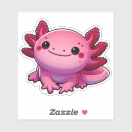 Glimlach als een Axolotl Sticker