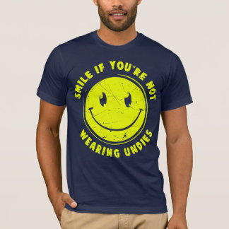 glimlach als je geen lijdend bent t-shirt