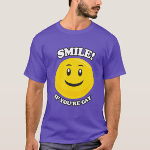 GLIMLACH ALS JE HOMO BENT T-SHIRT