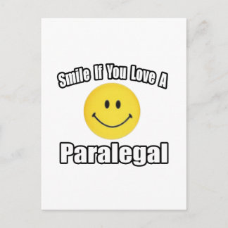 Glimlach als je van een paralegal houdt briefkaart