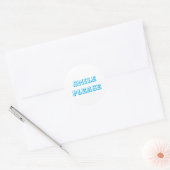 Glimlach alsjeblieft logo ronde sticker (Envelop)
