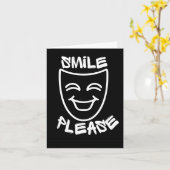 Glimlach alsjeblieft, Sticker Kaart (Gele Bloem)