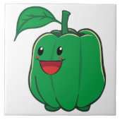 Glimlach Bell Pepper Tegeltje (Voorkant)