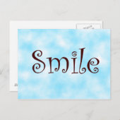 glimlach-briefkaart briefkaart (Voorkant / Achterkant)